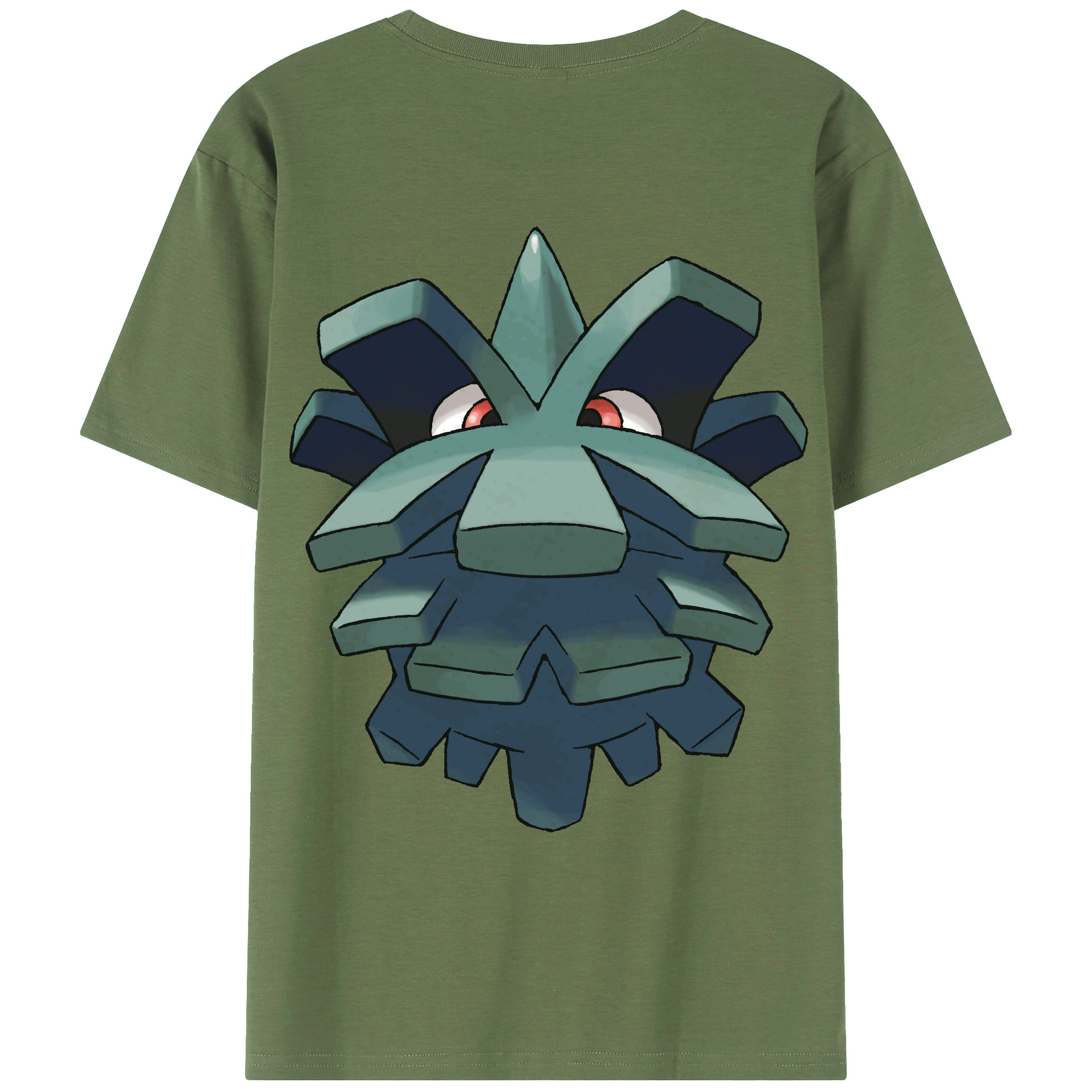（画像用） ポケットモンスター Pokémon 綿100％ メンズ半袖Tシャツ（バックプリント） 通気性